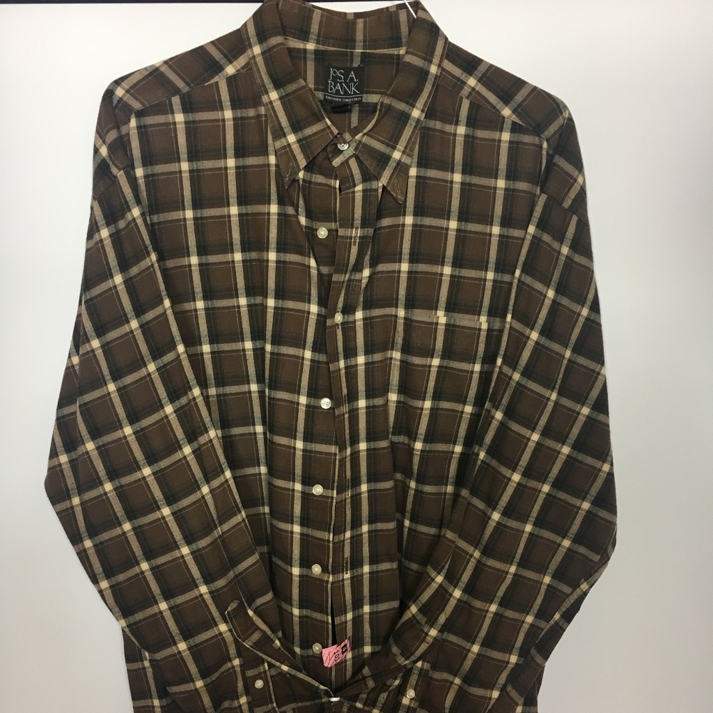 Jos. A. Bank - Button Up - Brown - XXL